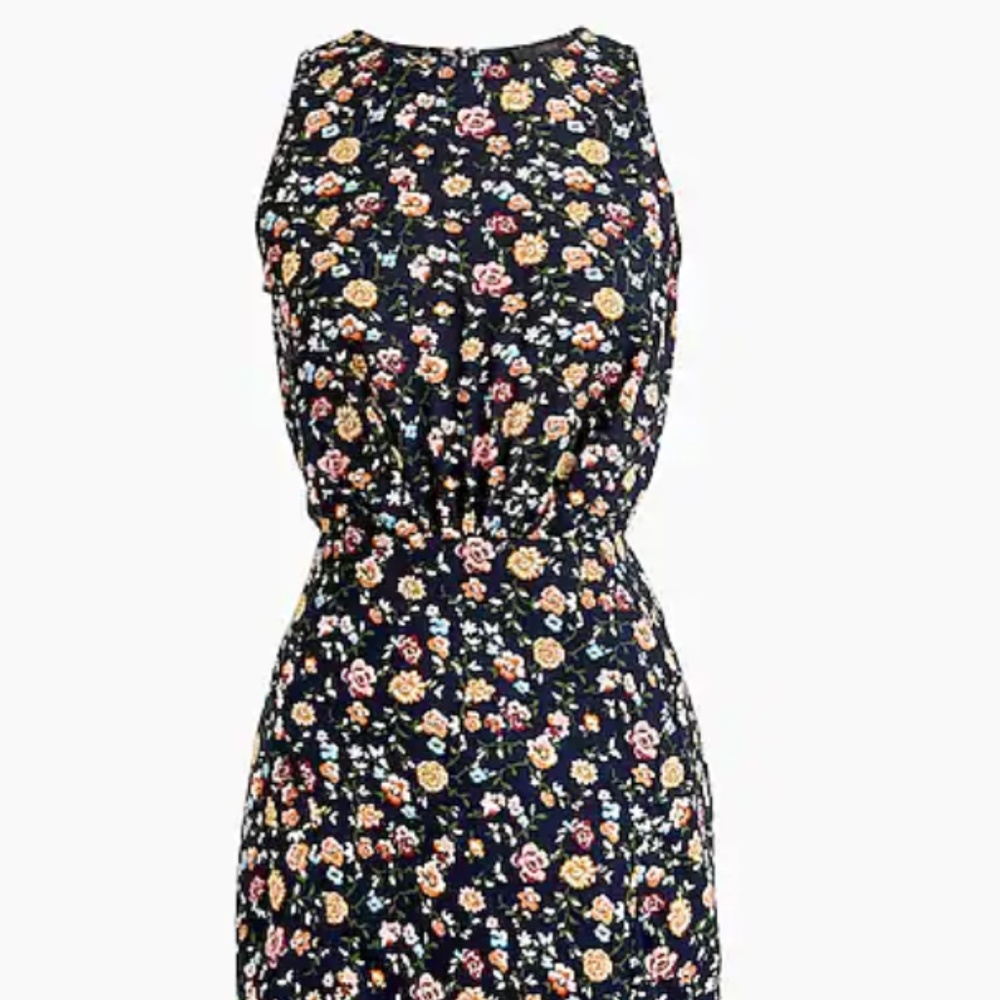 J.Crew Mercantile ruched-waist dress in vintage